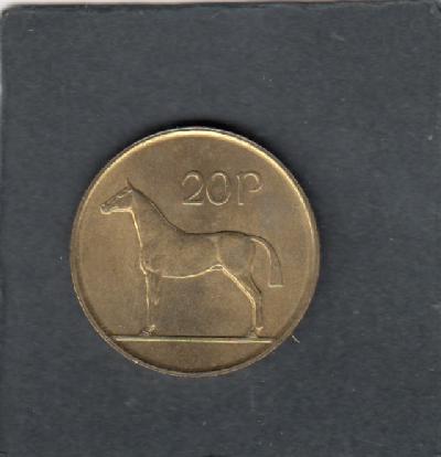 Beschrijving: 20 Pence HORSE 